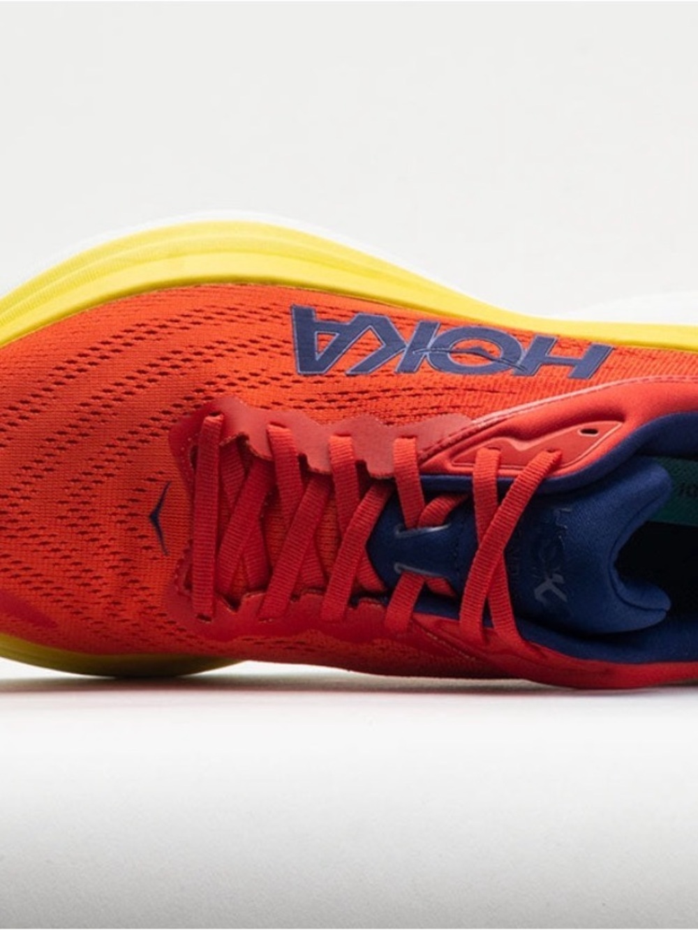 Hoka Bondi 8 Running Shoe - Red Alert Flame - Picture 7 of 9